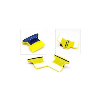 Magnetic Double Sided Window Cleaner Yellow/Blue/White
