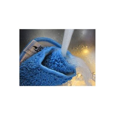 5-Piece Flat Mop Replacement Cloth Set Blue/Grey 32x10centimeter