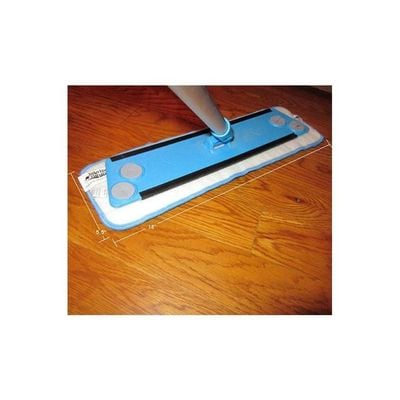 5-Piece Flat Mop Replacement Cloth Set Blue/Grey 32x10centimeter