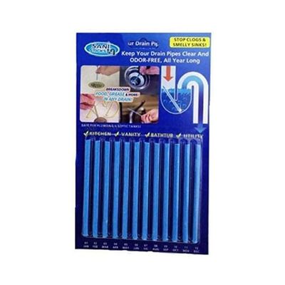 Kitchen Sink Drain Cleaner Sticks Drain Pipe Bathtub Sink Cleaners Blue