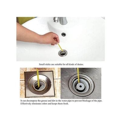 Kitchen Sink Drain Cleaner Sticks Drain Pipe Bathtub Sink Cleaners Blue