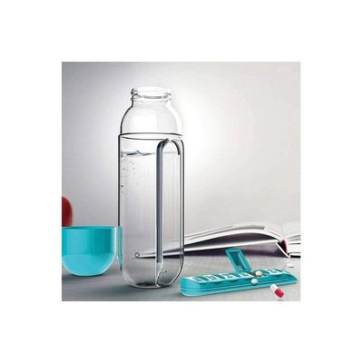 Leakproof Plastic Water Bottle Blue/Clear