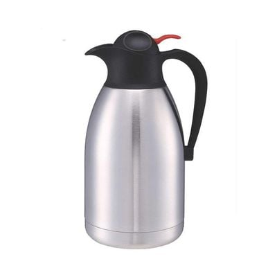 Stainless Steel Double Walled Vacuum Tea Carafe Silver/Black