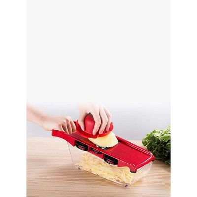 Multifunctional Potato Slicer Red 31.00 x 11.00 x 3.00centimeter