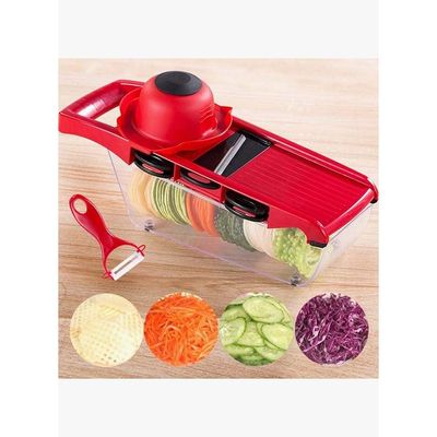 Multifunctional Potato Slicer Red 31.00 x 11.00 x 3.00centimeter