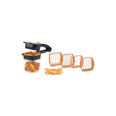 7-Piece Vegetable Cutter Set Orange/Black/Silver 215x135x80millimeter