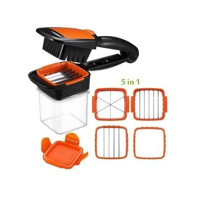 Multifunction Vegetable Cutter Black/Orange 21x7.2cm