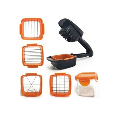 Multifunction Vegetable Cutter Black/Orange 21x7.2cm