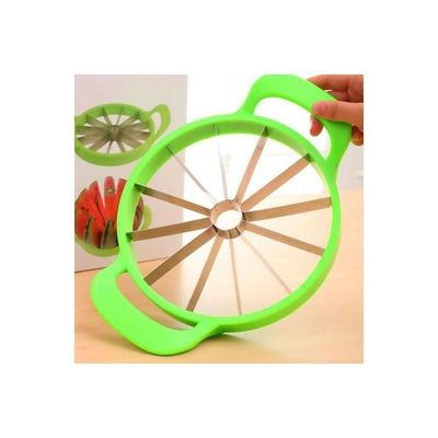 Multi-Functional Watermelon Cutter Green/Silver 25x33.5centimeter