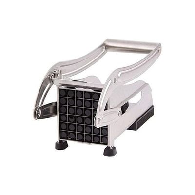 Stainless Steel Potato Chipper French Fries Slicer Silver