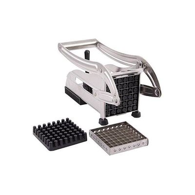 Stainless Steel Potato Chipper French Fries Slicer Silver