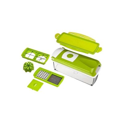 12-Piece Vegetable And Fruit Cutting Tool Set Green/Silver