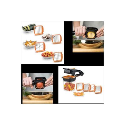 Multifunctional Cutter Orange/Black/Silver 20x20x20centimeter