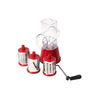 Manual Vegetable Cutter Red/Silver/Clear 30x20x10cm