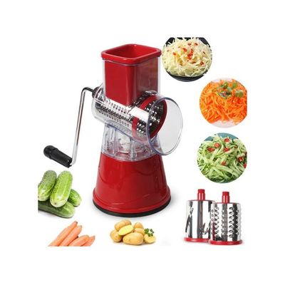 Manual Vegetable Cutter Red/Silver/Clear 30x20x10cm