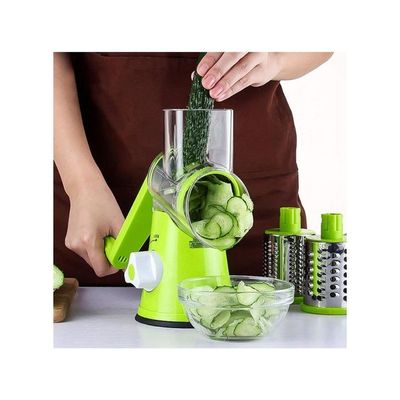 4-Piece Vegetable Slicer Green 15 x 10 x 17 centimeter Green 15 x 10 x 17centimeter