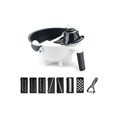 Cutter Vegetable Tool Kitchen Multifunctional - 9 In 1 Black