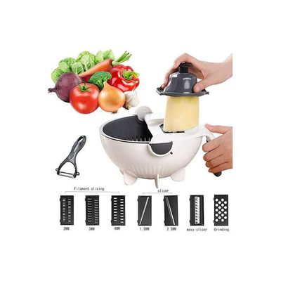 Cutter Vegetable Tool Kitchen Multifunctional - 9 In 1 Black