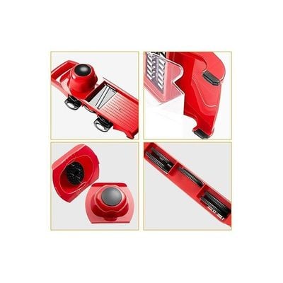 Multifunctional Stainless Steel Vegetable Cutter Red/Black 425g