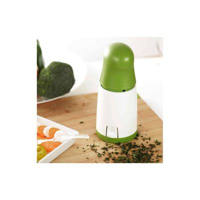 Plastic Vegetable Cutter White/Green 8centimeter