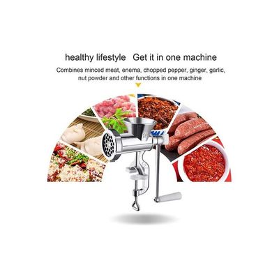 Electric Household Small Meat Grinder Silver