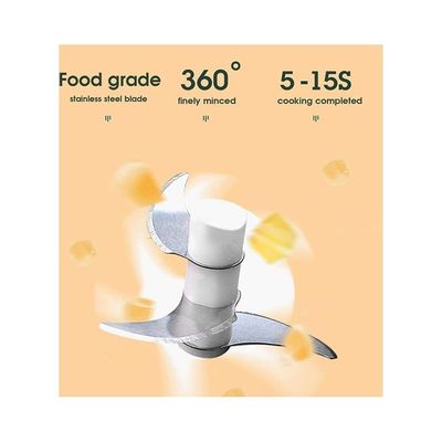 Electric Household Small Meat Grinder White/Clear
