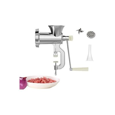 Electric Household Small Meat Grinder Silver