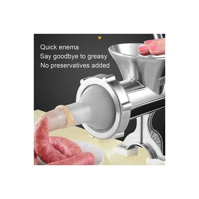 Electric Household Small Meat Grinder Silver