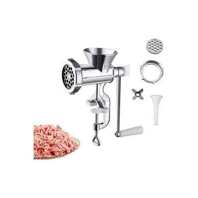 Electric Household Small Meat Grinder Silver