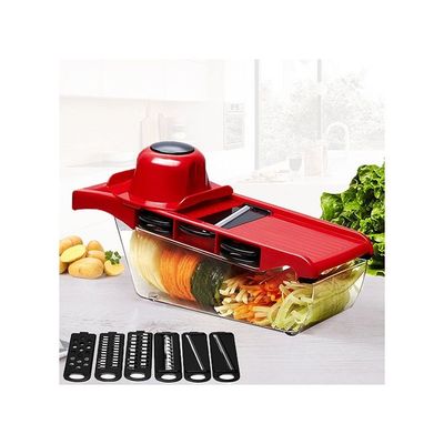 6-in-1 Multipurpose Vegetable Cutter Kitchen Tool Multicolour 40centimeter