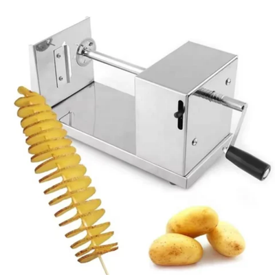 Multifunctional Twisted Potato Slicer Silver/Black