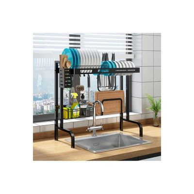 Multi-Functional Shelf For Kitchen Sink Black