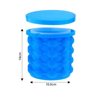 Silicone Ice Bucket Blue 1L