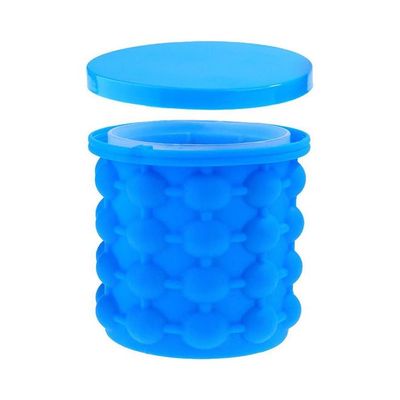 Silicone Ice Bucket Blue 1L