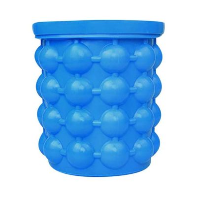 Silicone Ice Bucket Blue 1L