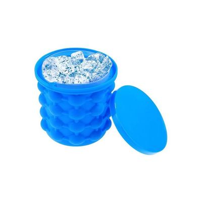 Silicone Ice Bucket Blue 1L