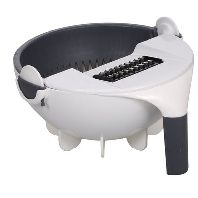 5 Multi-Functional Interchangeable Cutter With Drain Basket White/Grey 23.5cm