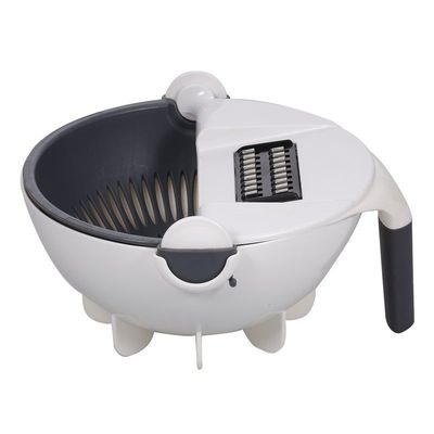 5 Multi-Functional Interchangeable Cutter With Drain Basket White/Grey 23.5cm