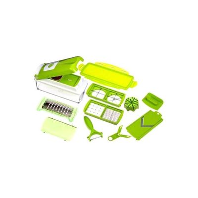 11-In-1 Vegetable And Fruit Slicer Green/White