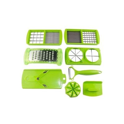 12-Piece Slicer And Grater Set Green