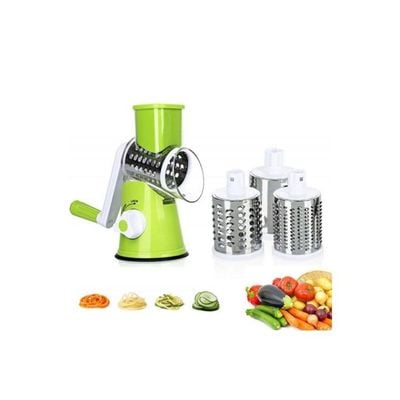 3-In-1 Handheld Spiral Vegetable Slicer Green/Clear 12x12x7inch