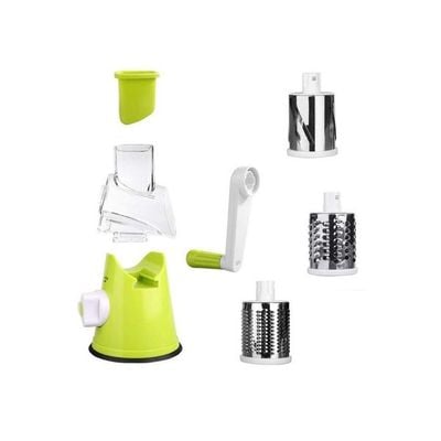 3-In-1 Handheld Spiral Vegetable Slicer Green/Clear 12x12x7inch