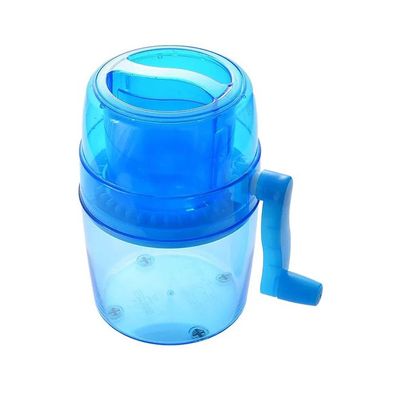 Hand Crank Operated Ice Crusher Maker Blue 14.3 x 10 x 14.3centimeter