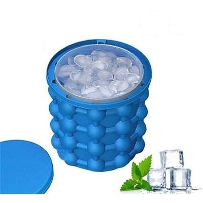 Ice Cube Bucket Blue/White