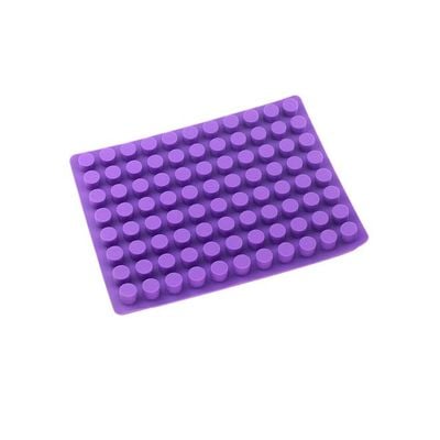 88 Cavities Mini Round Candy Ice Mold Purple 37.5x28.5cm