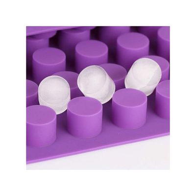 88 Cavities Mini Round Candy Ice Mold Purple 37.5x28.5cm