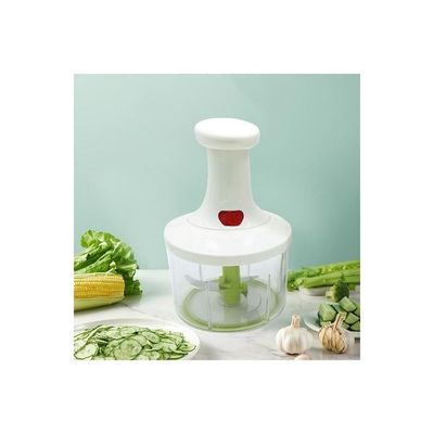 Multifunctional Hand Pressure Vegetable Cutter White