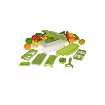 12-Piece Nicer And Dicer Set Green/White/Clear