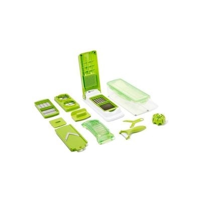 Multifunctional Food Slicer White/Green/Clear 27x26x14centimeter