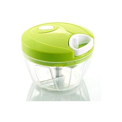 Dorliona Essential Kitchen Tools Onion Vegetable Chopper Multifunctional Hand Speedy Chopper Vegetable Fruits Chopped Shredders & Slicers Green-Clear